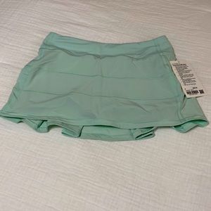 LULULEMON DELICATE MINT PACE RIVAL SKIRT